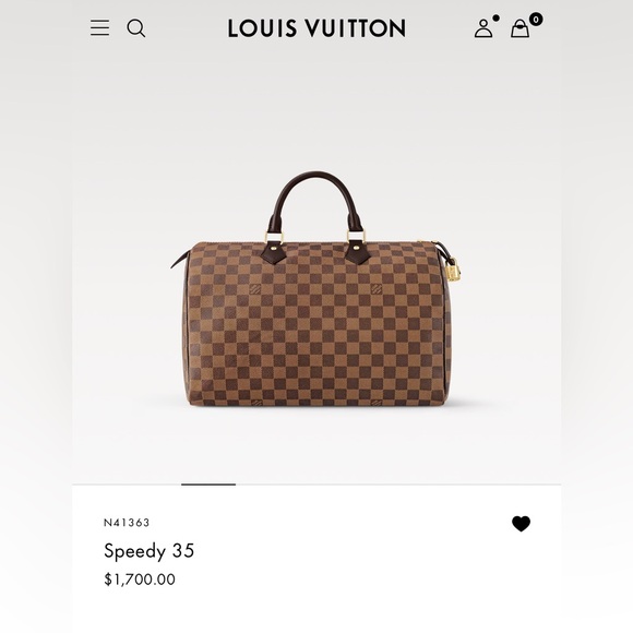 Louis Vuitton Speedy 35, Damier Ebene, Mint Condition with Dust Bag, Lock, Key - Picture 2 of 16